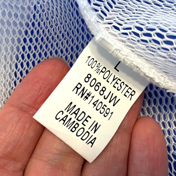 CQ by CQ Tie Front Mesh Jacket LARGE White Party - Picture 5 of 7